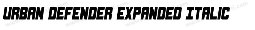 Urban Defender Expanded Italic Expa字体转换
